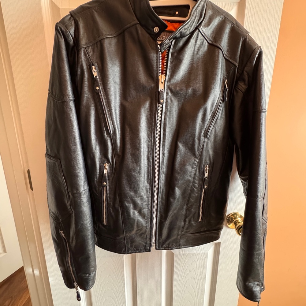 Wilsons Leather Black Jacket